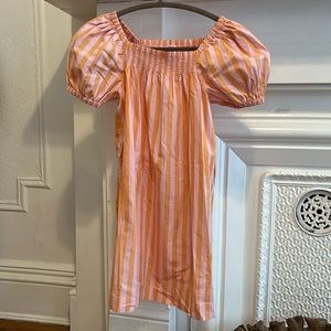 Crew cuts little girls striped Sun Dress #smockjng #puffsleeves